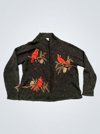 Tiara International Christmas Collection Cardinal Sweater