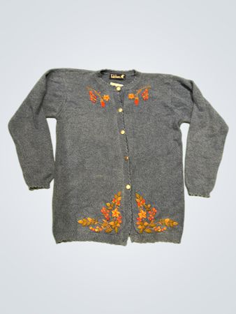 Tulchan Blue Bestickter Cardigan