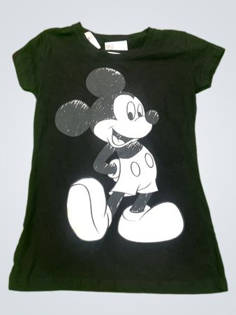 Schwarzes Mickey Mouse T-Shirt