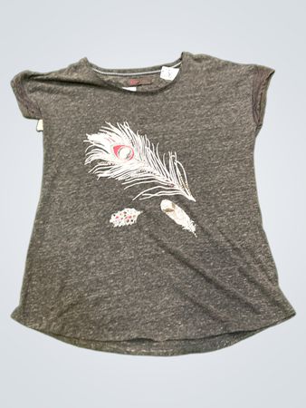 Etam T-Shirt mit Feder-Grafik