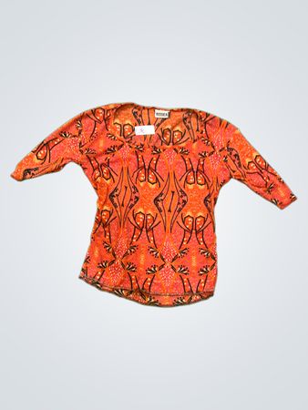 YESSICA orange gemustertes Top