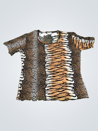 X-Mail Damen Tiermuster T-Shirt