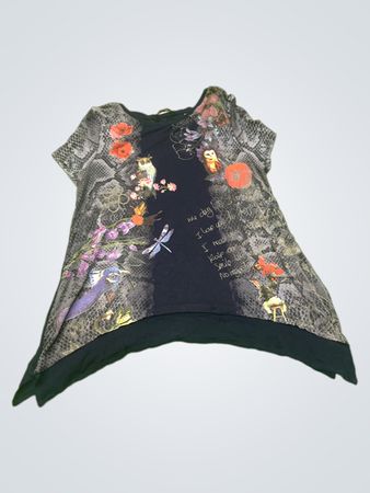 Desigual Kurzarm-Tunika-Top