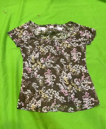 Esprit Floral Print Sheer Top