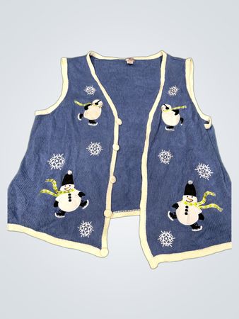 Urlaubseditionen blauer Schneemann und Pinguinweste