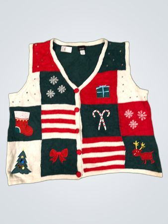 Holiday Editions Ugly Christmas Sweater Vest