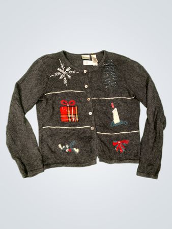 Villager Sport von Liz Claiborne Weihnachts-Cardigan