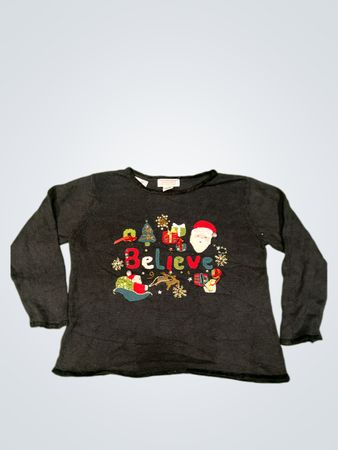 Tiara International Christmas Collection Believe Women's Ugly Christmas Sweater