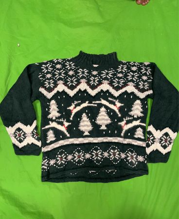 Lauren Hansen Handgestrickter Weihnachts-Pullover