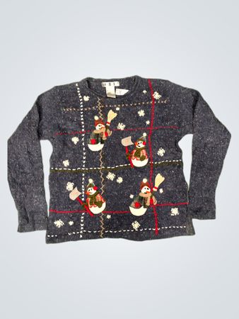 O.H.I. Damen Schneemann Weihnachts Pullover