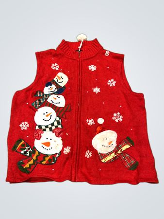 Designer Originals STUDIO JOY Schneemann Weihnachtsweste