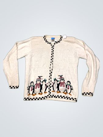 High Sierra Women's Penguin Fair Isle Cardigan Sweater