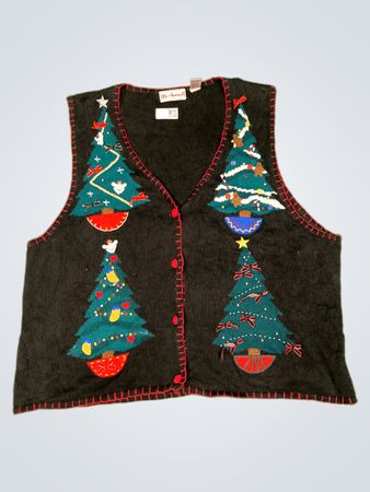 Bechamel Schwarzer Weihnachtsbaum Weste