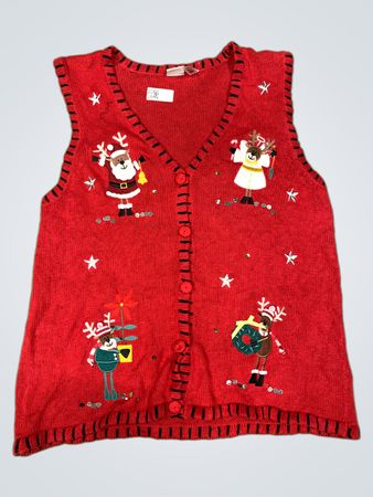 Holiday Editions Rotes Weihnachtsweste