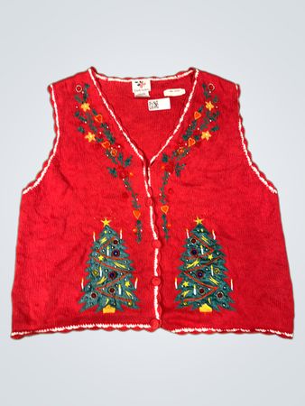 Nussknacker Roter Weihnachtsbaum Weste