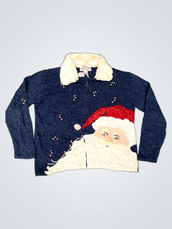 Tiara International Christmas Collection 2004 Santa Claus Cardigan
