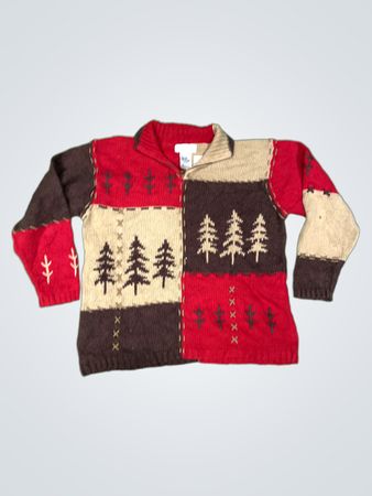 Mandal Bay Patchwork Tree Sweater
