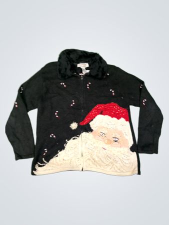 Tiara International Christmas Collection Santa Clause Cardigan