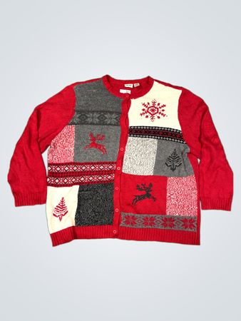 Cherokee Damen Patchwork Weihnacht cardigan