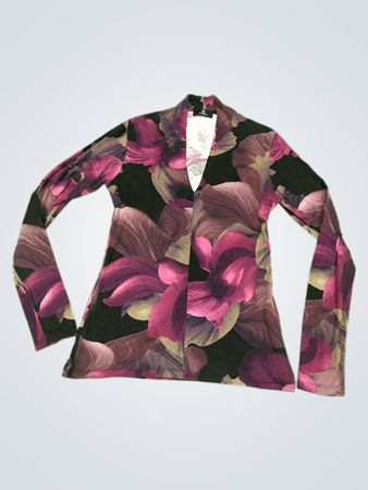 La Femme Langärmliges Oberteil mit Blumenmuster