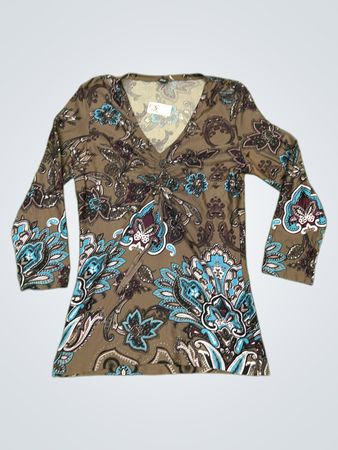 S.Oliver Selection Paisley-Print Langarmtop