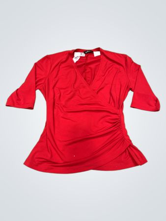 Va bene Red gerafftes Wickeloberteil