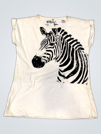 BIO COTTON T-Shirt mit Zebradruck