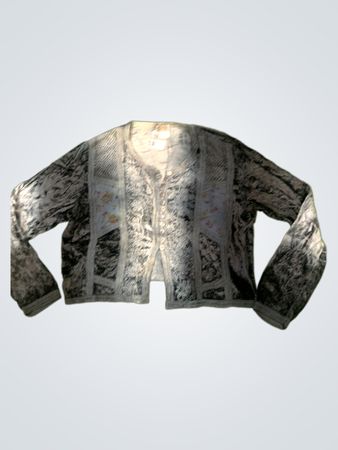 Rage Free Size graue Samtjacke