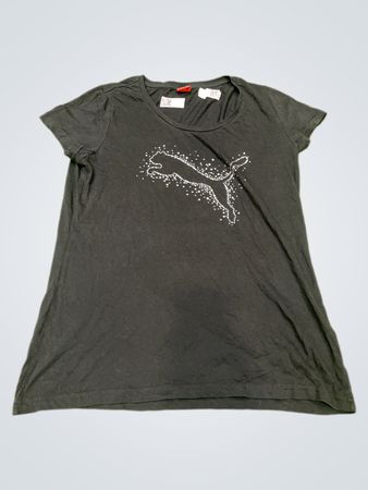 Puma Black Grafik-T-Shirt