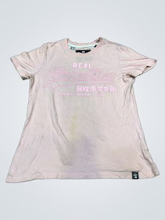 Superdry Pink Grafik-T-Shirt