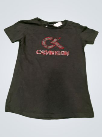 Calvin Klein schwarzes T-Shirt-Kleid
