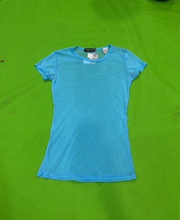 WARUM NICHT Blue Mesh T-Shirt