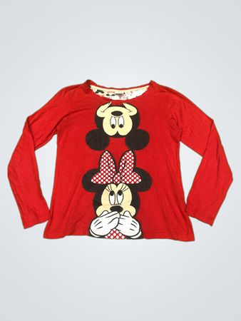 Disney Minnie Mouse Grafik Langarmshirt
