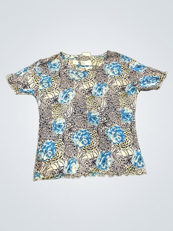 X-Mail Damen T-Shirt mit Blumenmuster
