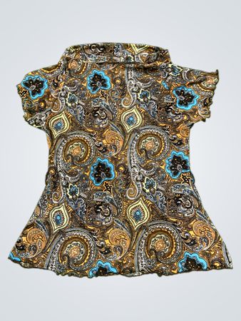Okay Retro Print Top