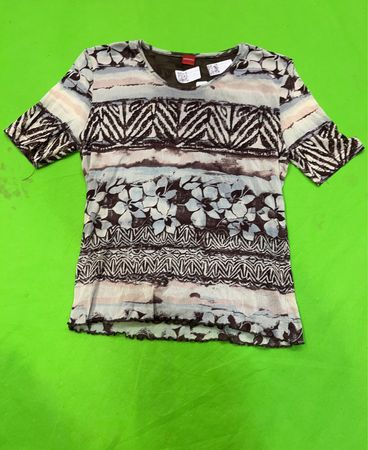 Olsen Damen Shirt mit kurzem Arm und Print