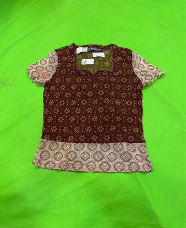 Mexx Sheer bedrucktes Kurzarmtop