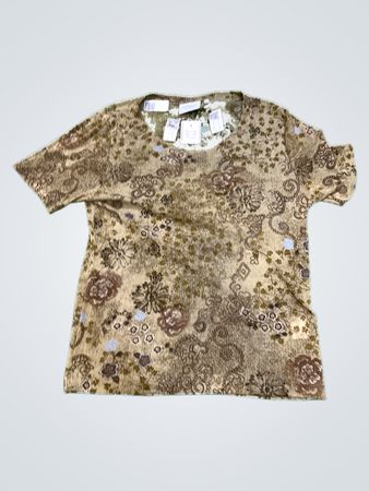 CANDA Damen T-Shirt mit kurzen Ärmeln