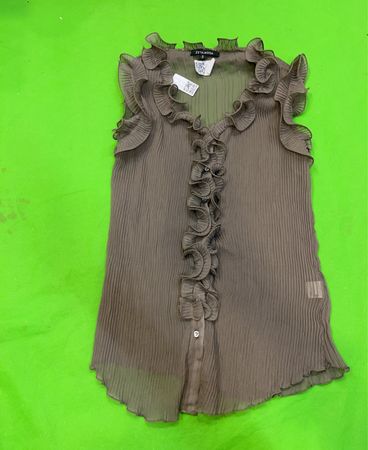 ZETA MODA Volant-Ärmellose Bluse