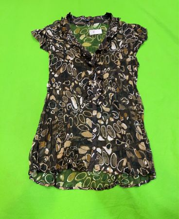 Emma 38 braune gemusterte Bluse