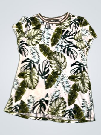 HALLHUBER Damen-T-Shirt mit tropischem Blattmuster