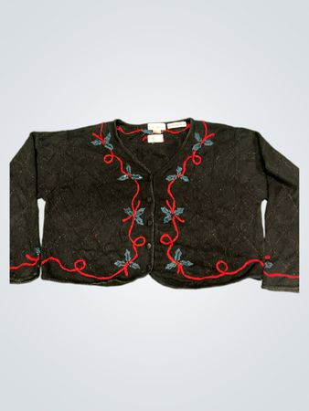 Croft & Barrow Strick-Weihnachtscardigan