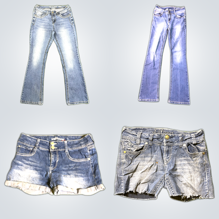 Wallflower Y2K Denim Shorts