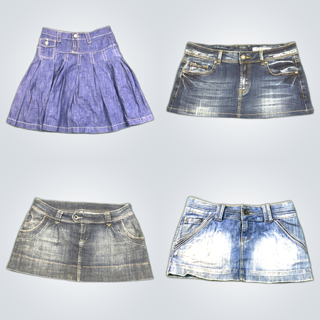 Denim Mini Skirts Bundle