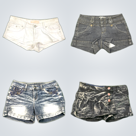 Y2K Denim Shorts Bundle