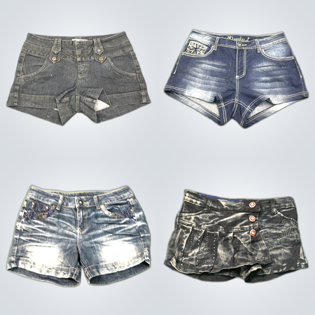 Y2K Jean Shorts Bundle