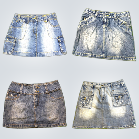 Y2K Denim Mini Skirts