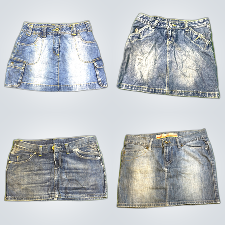 Denim Mini Skirts Bundle