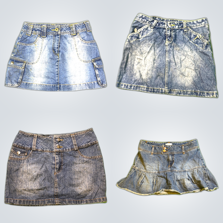 Y2K Denim Mini Skirts