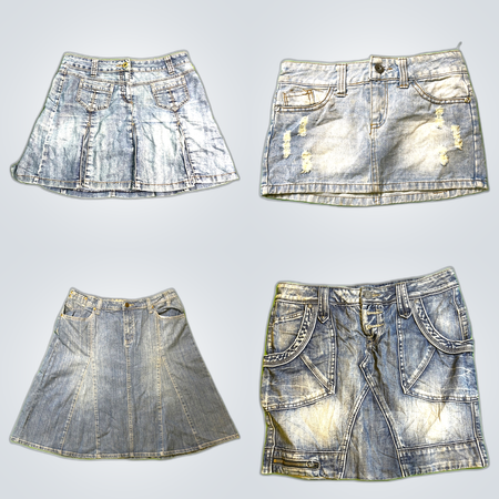 Y2K Denim Mini Skirts